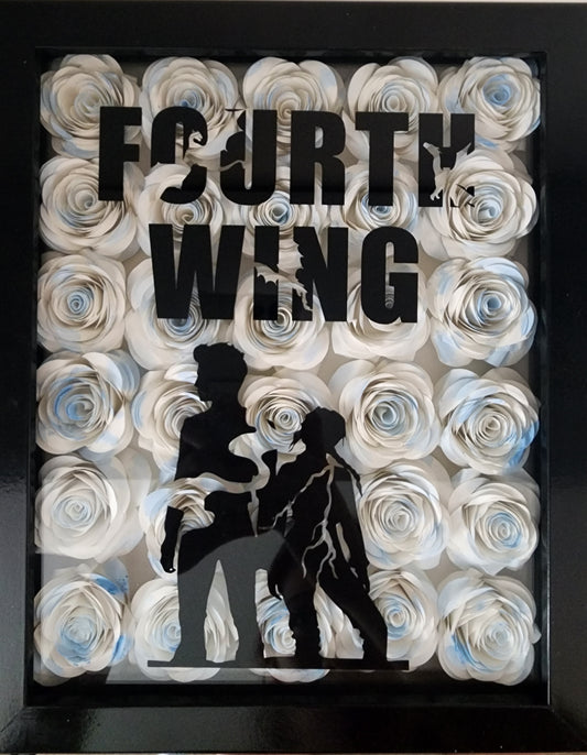 8" × 10" Fourth Wing Inspired Floral Shadow Box