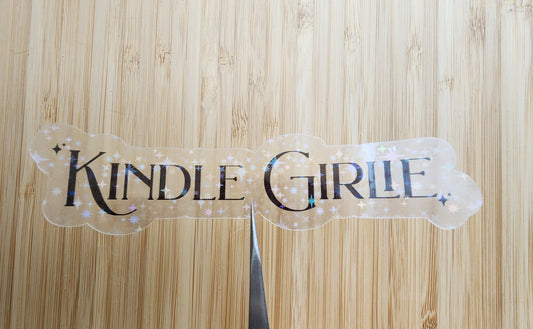 Semi-Clear Kindle Girlie Sticker