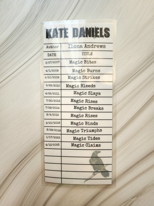 KD Library Card Inspired Bookmark