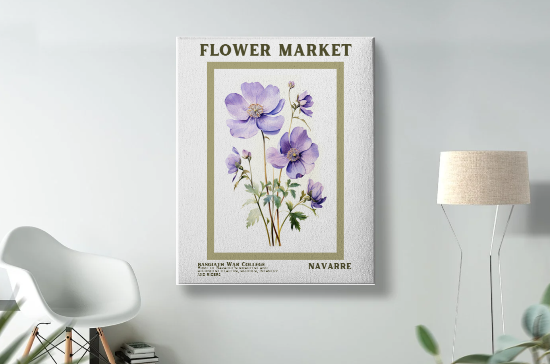 DIGITAL Flower Market Navarre Print