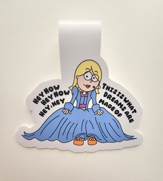 Blue Lizzie Magnetic Bookmark