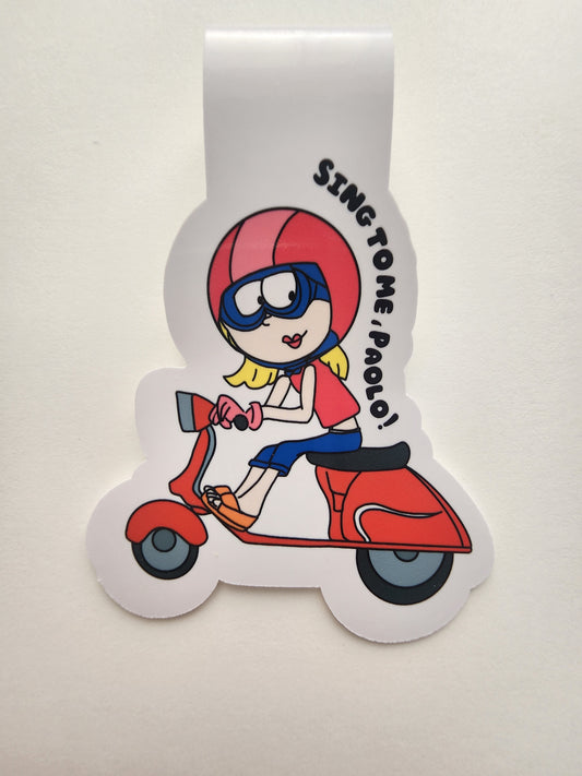 Scooter Lizzie Magnetic Bookmark