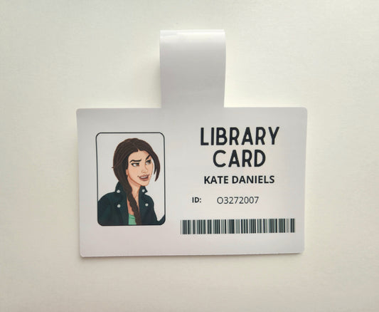 Kate Library Card Magnetic Bookmark